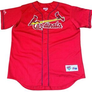 vintage Majestic St. Louis Cardinals baseball jersey, player Mark McGwire size L